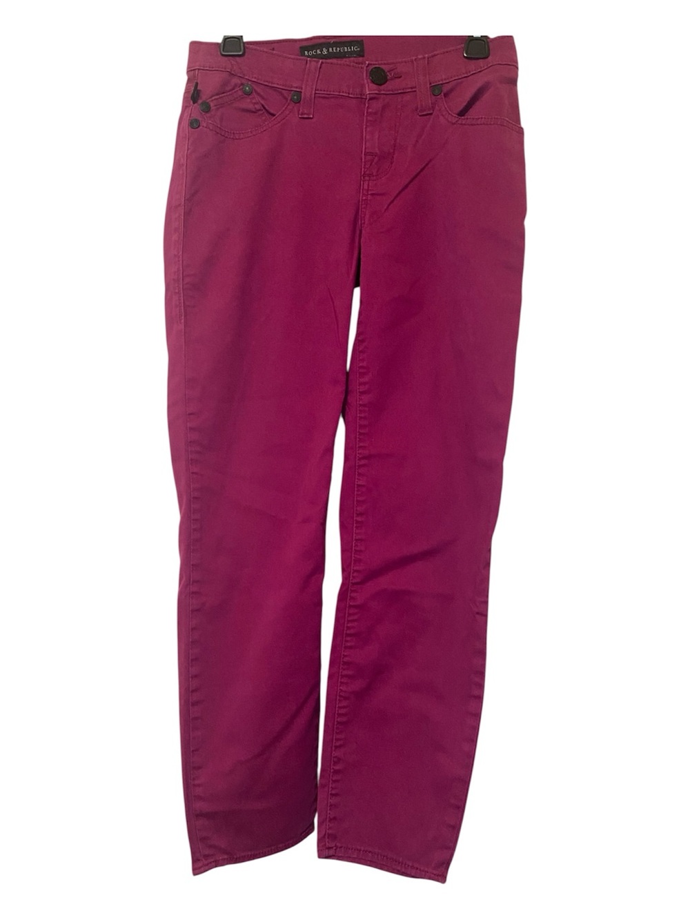Rock & Republic deep plum Straight-Leg Women’s Jeans colored denim size 6 women